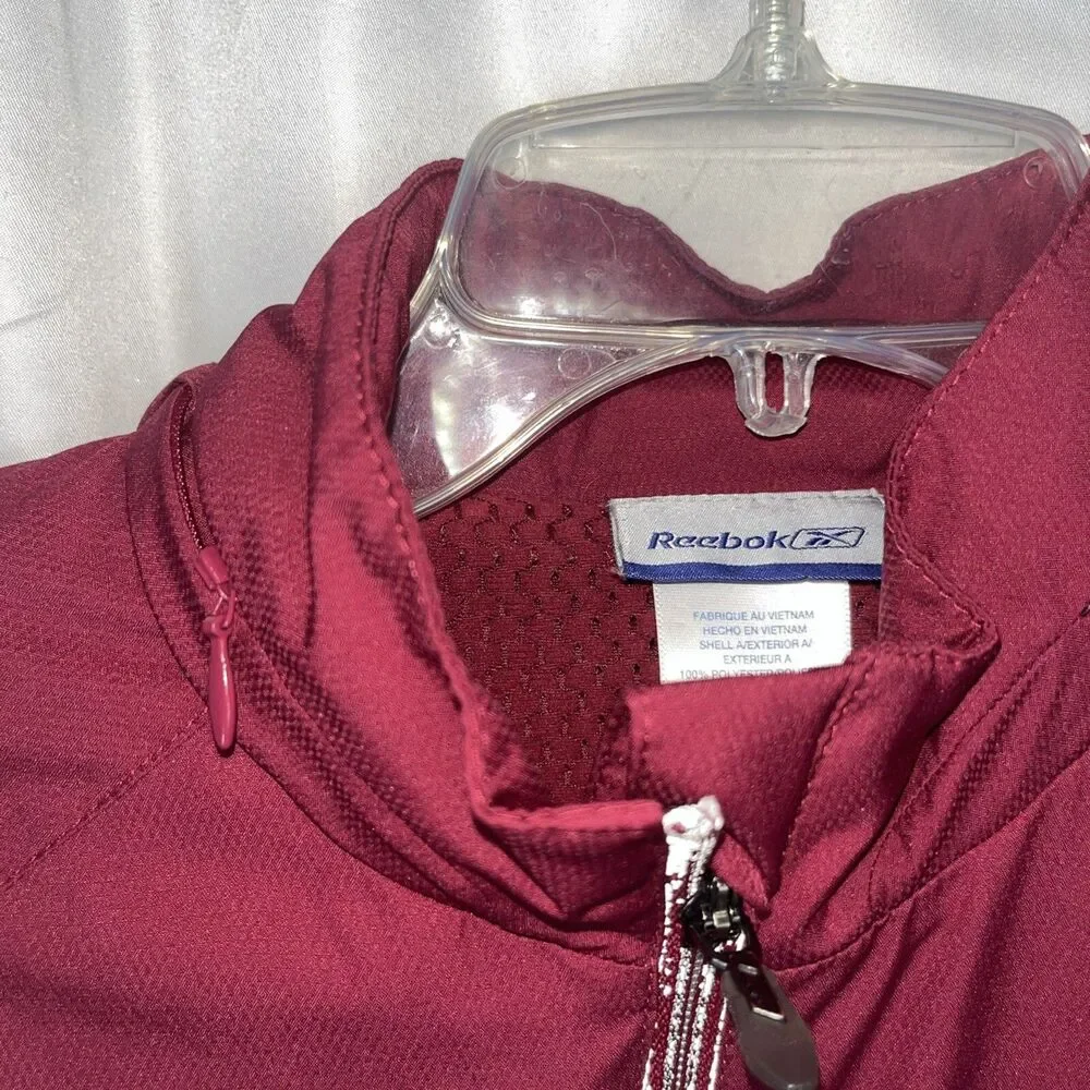 Vintage Reebok Track Jacket Y2K Windbreaker Full Zip Women’s Size M Sports